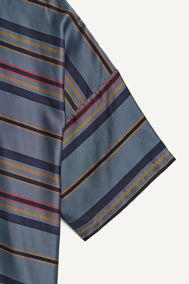 CUPRO-SILK BOXY FIT POLO SHIRT