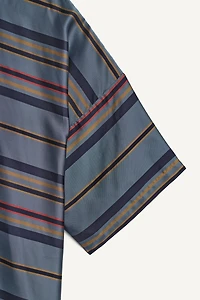CUPRO-SILK BOXY FIT POLO SHIRT