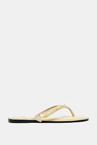BEADED STRAP SANDALS
