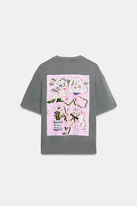 PAULA GRENOUILLE WASHED EFFECT T-SHIRT