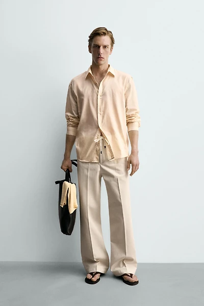 RELAXED FIT SEMI-SHEER SHIRT