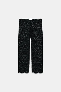 LACE CAPRI LEGGINGS