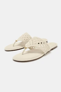 WOVEN FLAT SANDALS