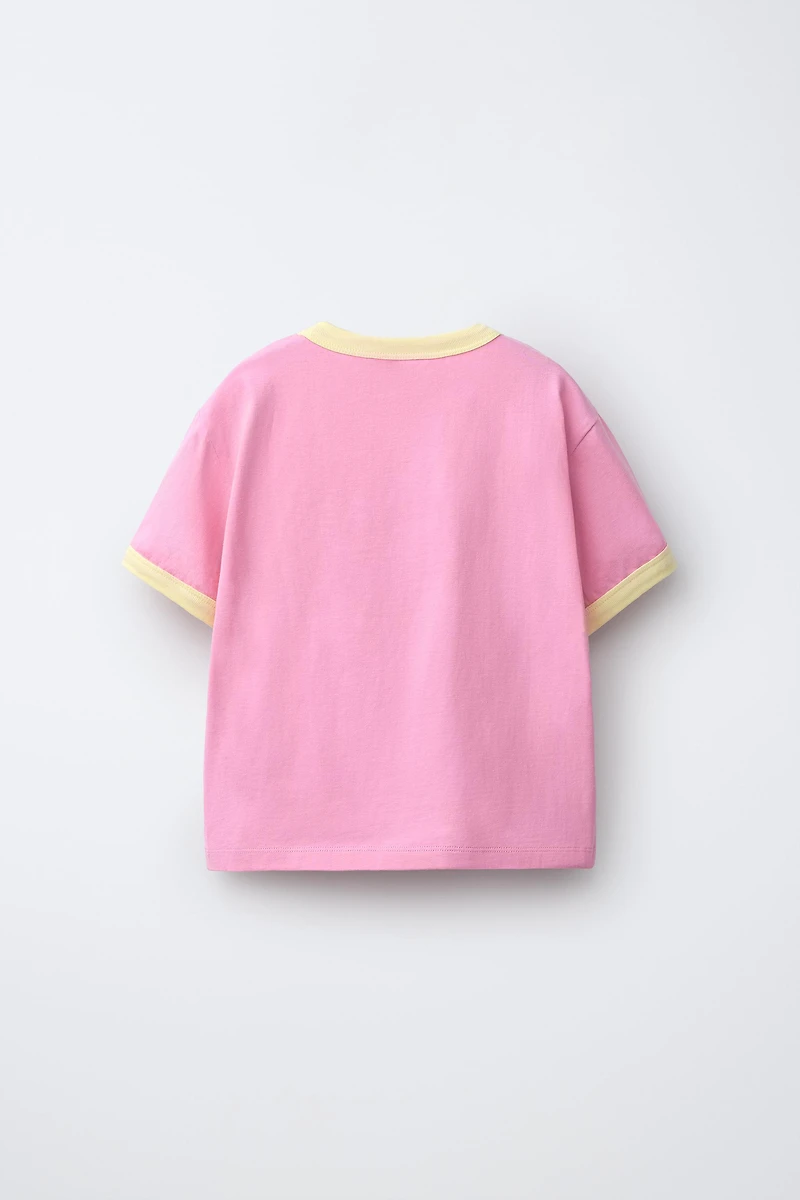 CONTRASTING TEXT T-SHIRT