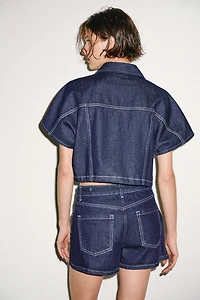 JUPE-PANTALON Z1975 EN DENIM CROISÉ