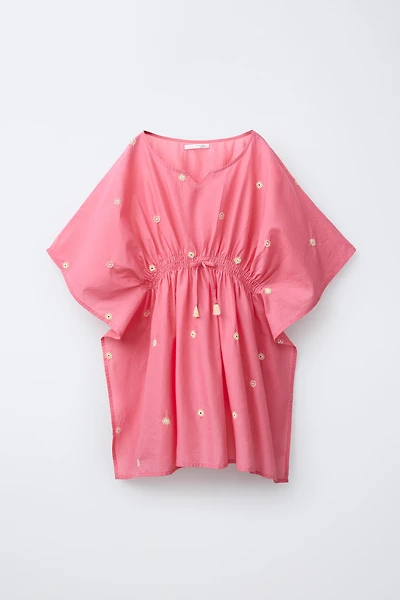 CAFTAN BRODÉ AVEC MIROIRS