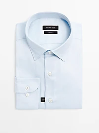 Slim fit 100% cotton Oxford shirt