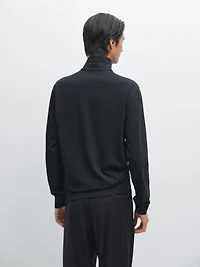 Polo à col montant zippé