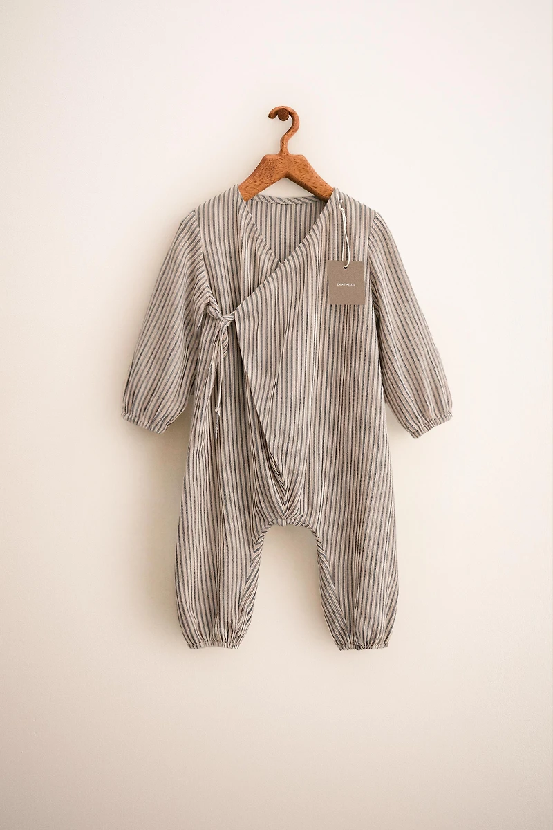 ZARA TIMELESS - STRIPED LONG JUMPSUIT