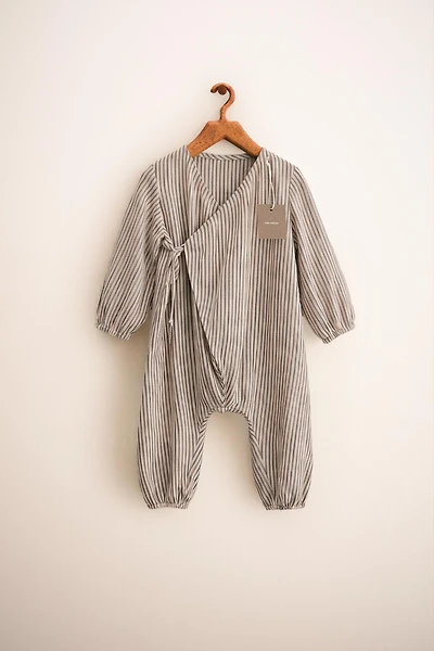 ZARA TIMELESS - STRIPED LONG JUMPSUIT