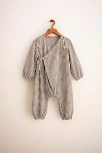 ZARA TIMELESS - STRIPED LONG JUMPSUIT