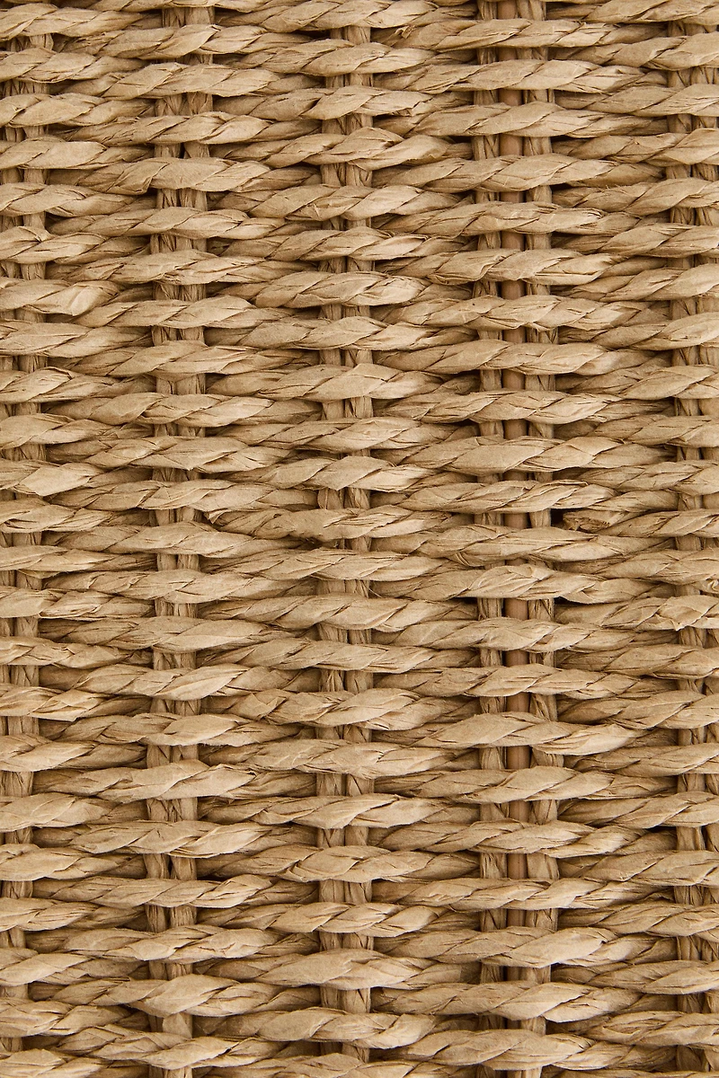 FABRIC-LINED LAUNDRY HAMPER