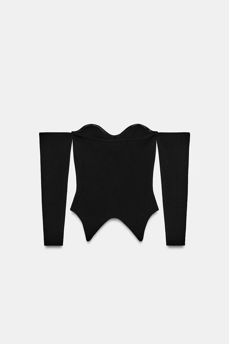 KNIT CORSET TOP