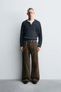 BAGGY FIT CORDUROY PANTS