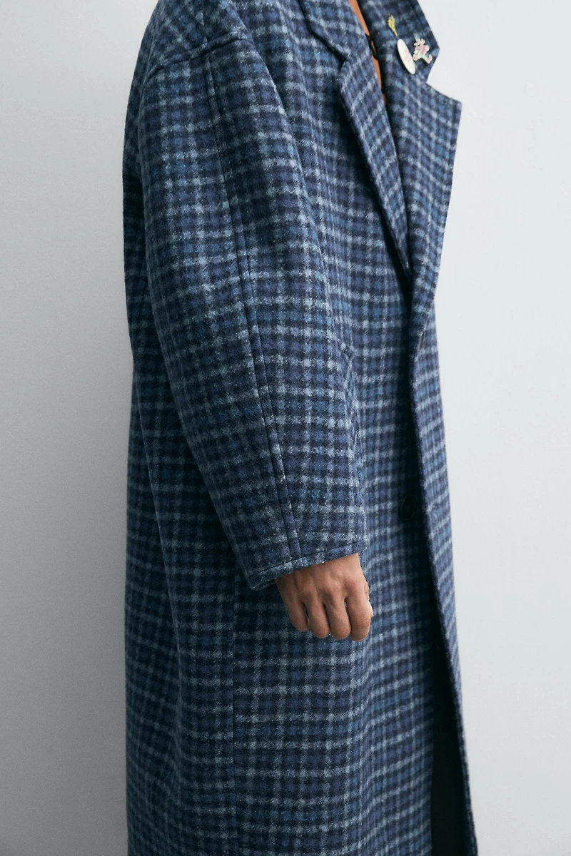 OVERSIZE CHECK COAT HARRY LAMBERT FOR ZARA X DISNEY