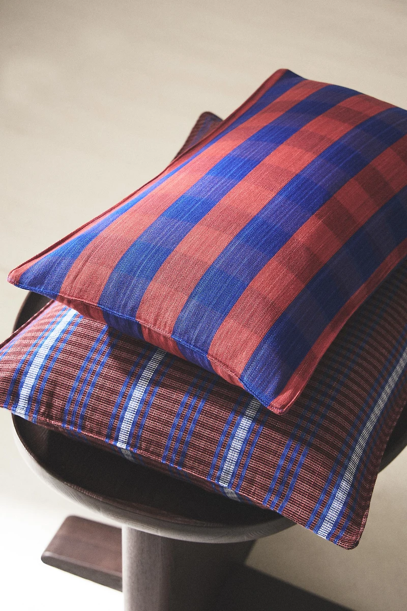 COTTON THROW PILLOW COVER X TENSIRA