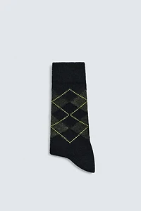 ARGYLE WOOL SOCKS