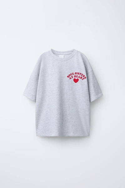 HEART PRINT T-SHIRT