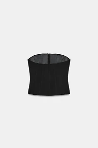 STRAPLESS CORSET TOP