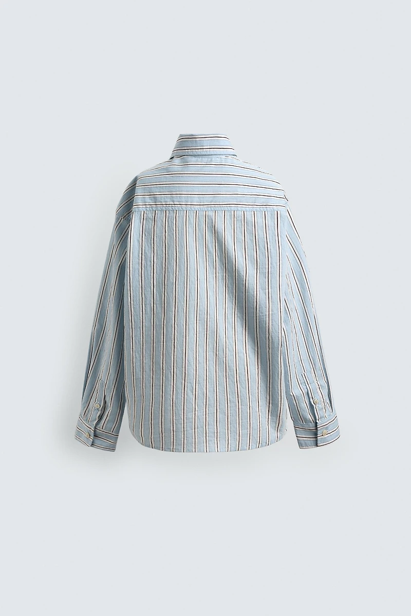 DONALD DUCK PATCH STRIPED SHIRT HARRY LAMBERT FOR ZARA X DISNEY