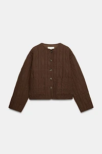 RUSTIC QUILTED LINEN JACKET