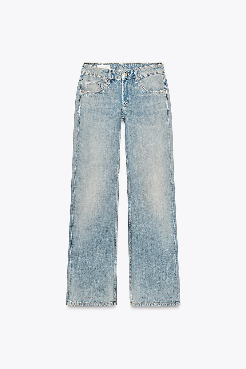 TRF LOW RISE WIDE LEG JEANS