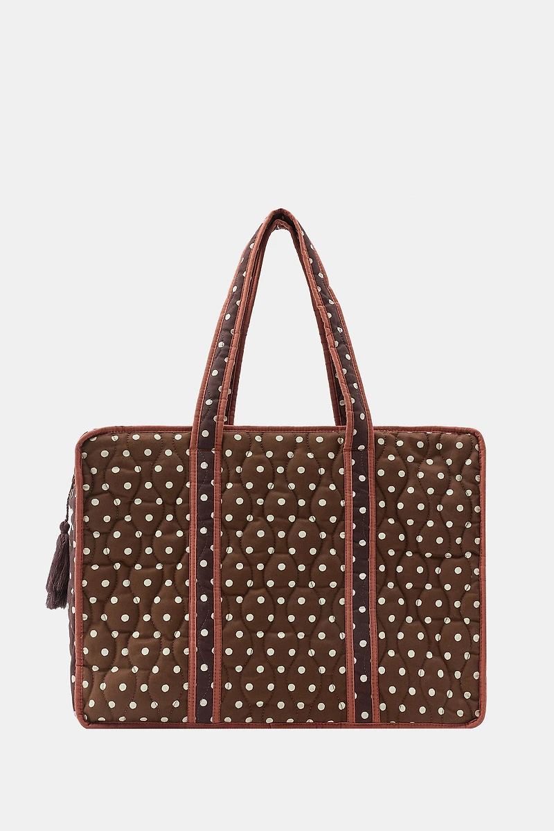 POLKA DOT QUILTED BAG