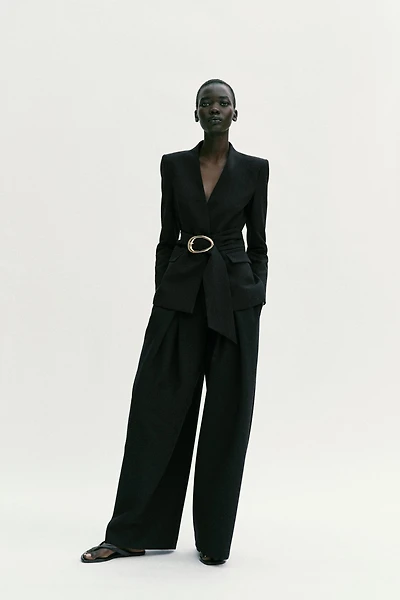 BLAZER CEINTURE BOUCLE DORÉE ENSEMBLE
