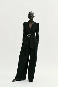 BLAZER CEINTURE BOUCLE DORÉE ENSEMBLE