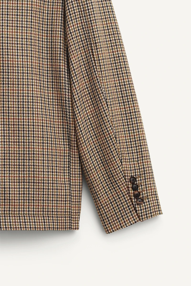 LIMITED EDITION WOOL PLAID SUIT JACKET