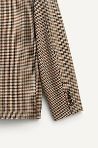 LIMITED EDITION WOOL PLAID SUIT JACKET