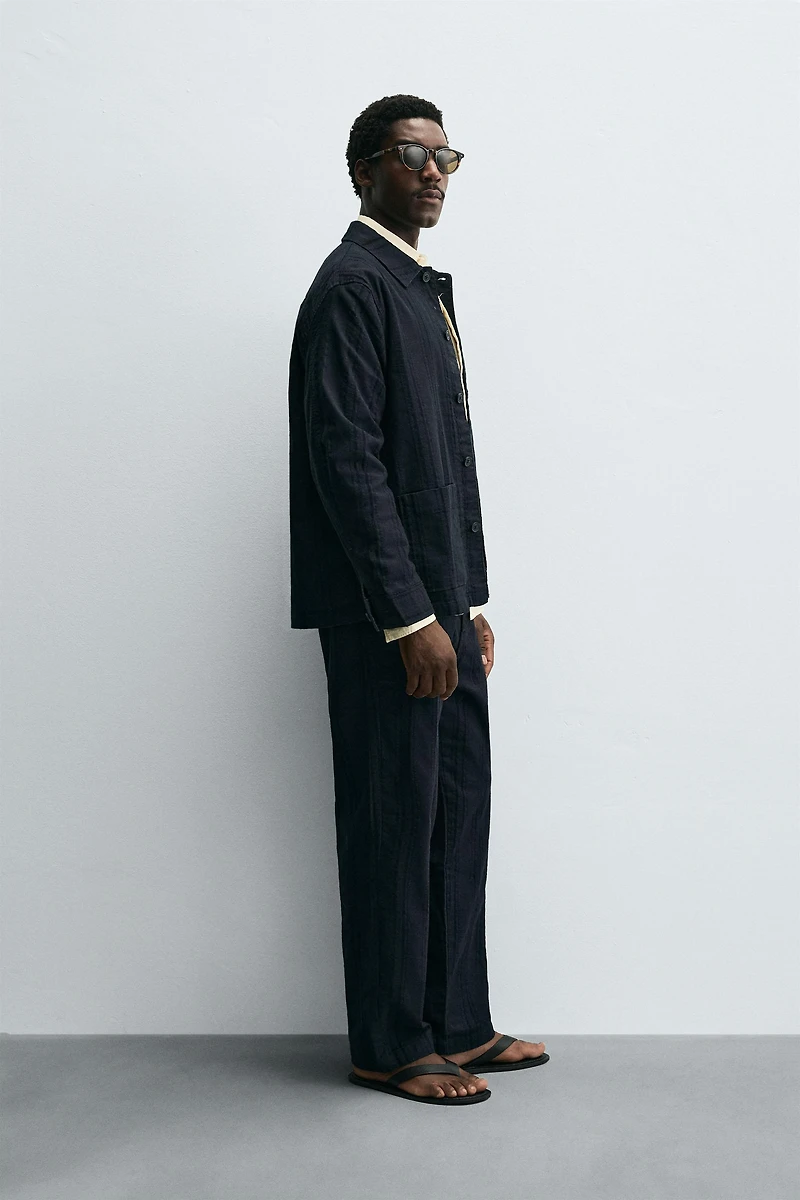 JACQUARD STRIPED PANTS
