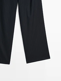 Pantalon large à rayures tennis