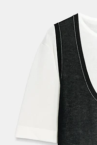 COMBINATION KNIT DRESS