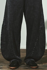 WASHED TAPERED PANTS