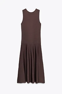 KNIT MIDI DRESS