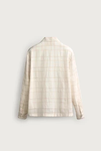 CHEMISE RELAXED FIT JACQUARD COTON-LIN