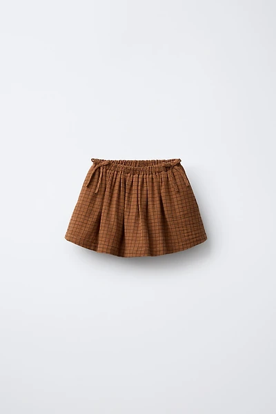 PLAID SKORT WITH BOWS BENSIMON ® X ZARA