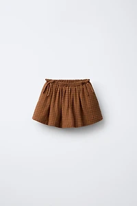 PLAID SKORT WITH BOWS BENSIMON ® X ZARA