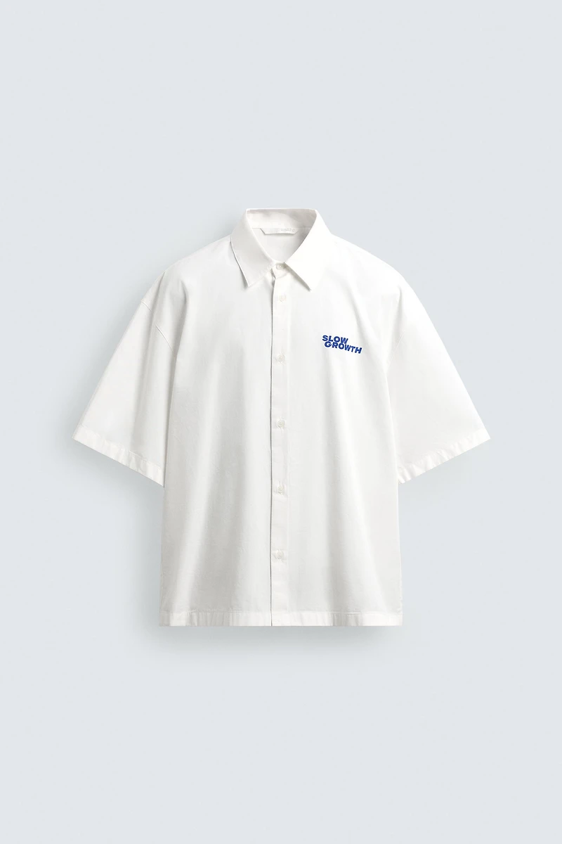 WASHED GRAPHIC PRINT SHIRT