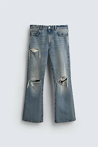 RIPPED FLARE FIT JEANS HARRY LAMBERT FOR ZARA X DISNEY
