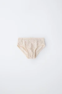 1 1/2-6 YEARS / SIX-PACK OF FLORAL UNDERWEAR