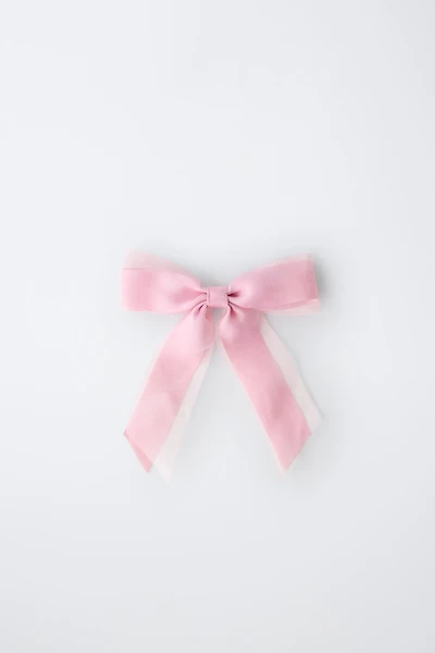 ORGANZA BOW BARRETTE