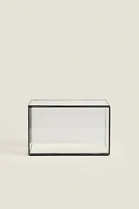 JEWELRY BOX WITH BLACK METAL BORDER