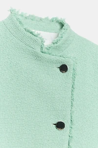 STRUCTURED FRAYED BLAZER