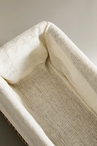 RECTANGULAR FABRIC INTERIOR BASKET