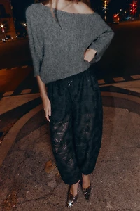 ASYMMETRIC TEXTURED KNIT JUMPER