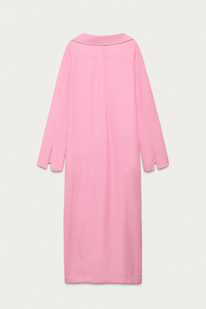 MARISA BERENSON X ZARA 100% LINEN TUNIC DRESS