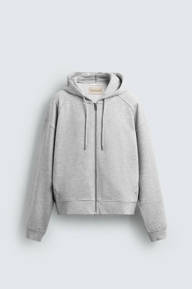 SWEAT HOODIE BOXY FIT ZIPPÉ