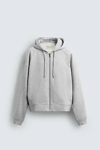 SWEAT HOODIE BOXY FIT ZIPPÉ